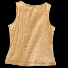 Load image into Gallery viewer, gold holographic sequin top