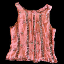 Load image into Gallery viewer, aftershock pink beaded top
