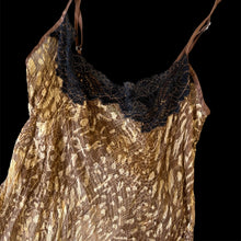 Load image into Gallery viewer, mary green brown silk slip