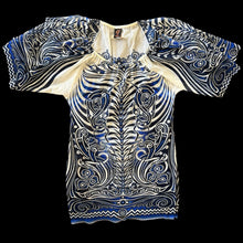 Load image into Gallery viewer, jean paul gaultier blue tattoo dress
