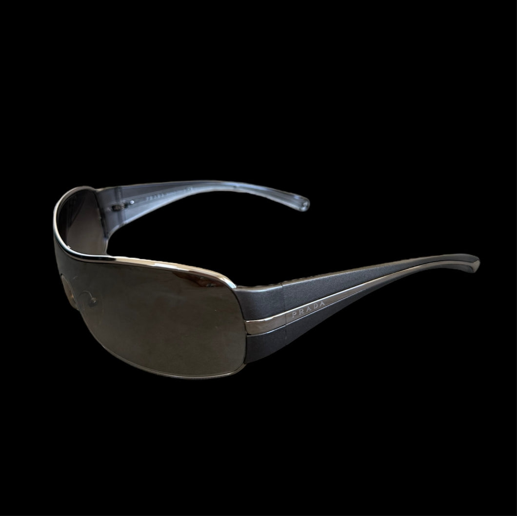prada silver sunglasses