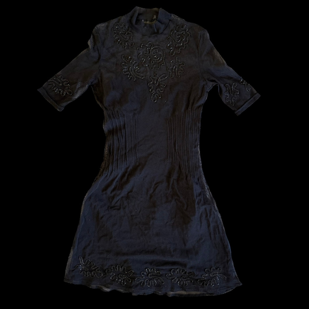 vivienne tam mesh bead dress