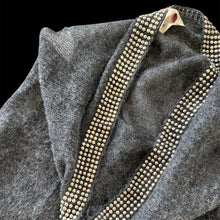 Load image into Gallery viewer, grey studded mini dress
