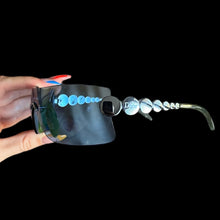 Load image into Gallery viewer, blue rimless sunglasses
