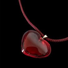 Load image into Gallery viewer, glass heart necklace
