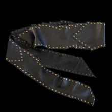 Load image into Gallery viewer, studded oversized leather belt
