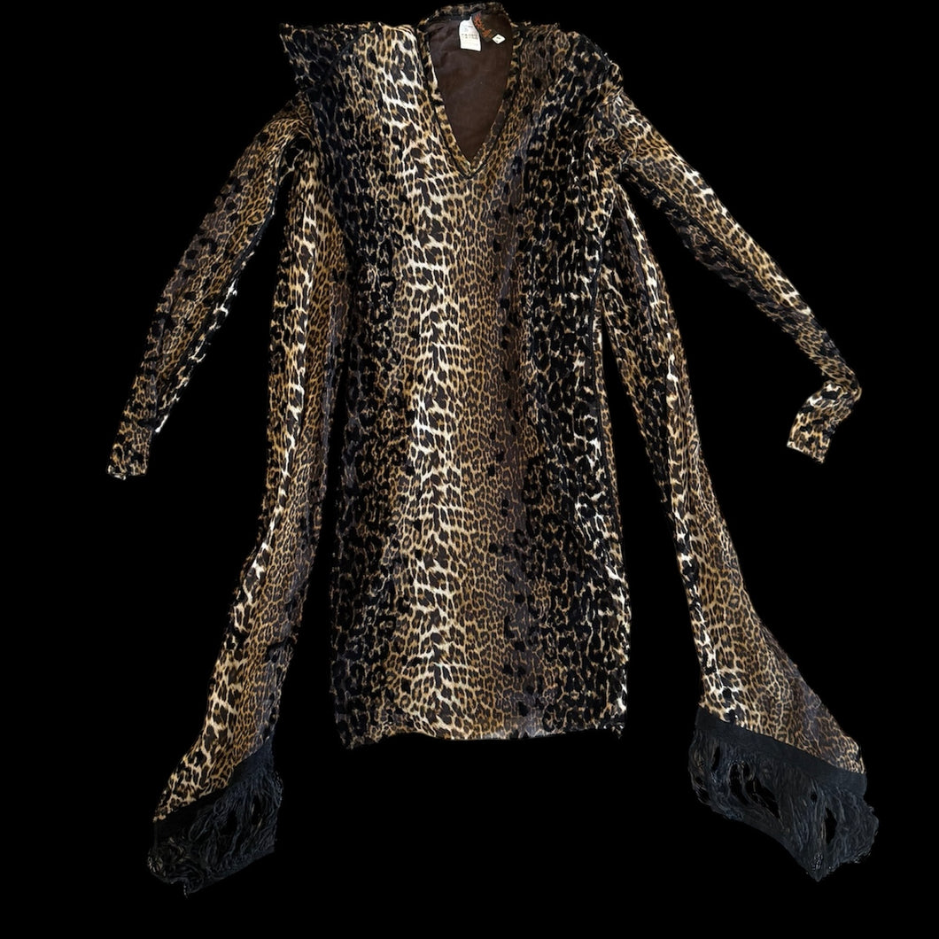 jean paul gaultier leopard dress