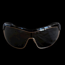 Load image into Gallery viewer, prada gold y2k shield sunglasses
