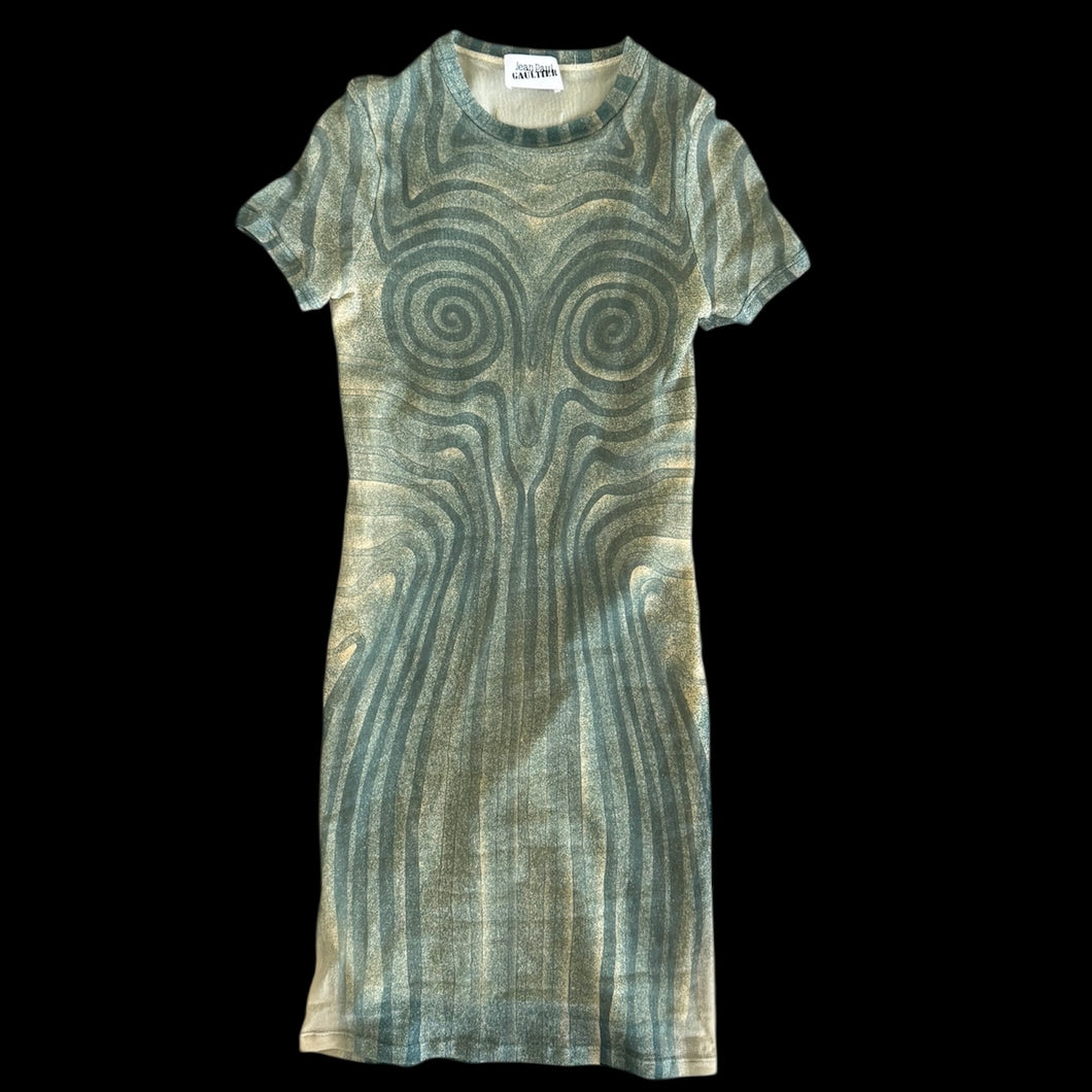 jean paul gaultier swirl dress