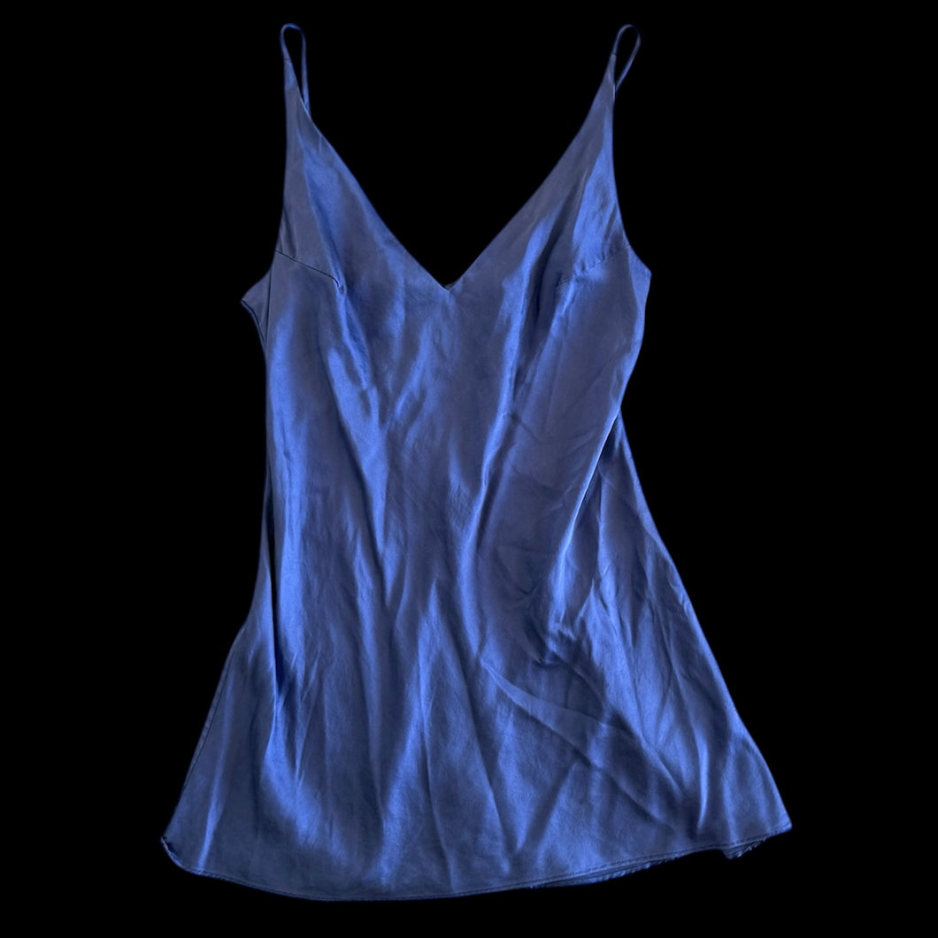 victoria’s secret blue silk slip