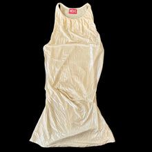 Load image into Gallery viewer, diesel yellow metallic dress
