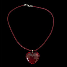 Load image into Gallery viewer, glass heart necklace
