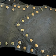Load image into Gallery viewer, studded oversized leather belt
