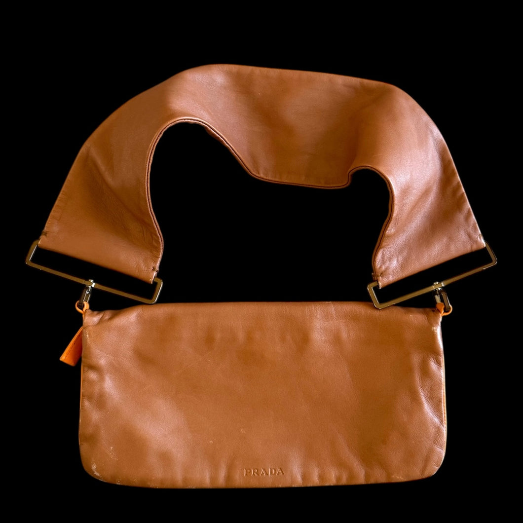 prada 2001 wide strap shoulder bag