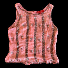 Load image into Gallery viewer, aftershock pink beaded top
