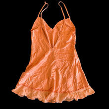 Load image into Gallery viewer, victoria’s secret orange silk slip
