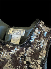Load image into Gallery viewer, silk silver sequin tank top
