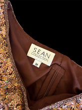 Load image into Gallery viewer, gold sparkle sequin silk tank top
