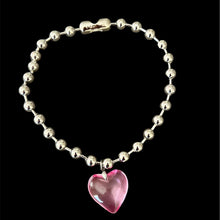 Load image into Gallery viewer, glass heart necklace
